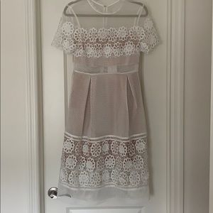 White mesh Vici dress
